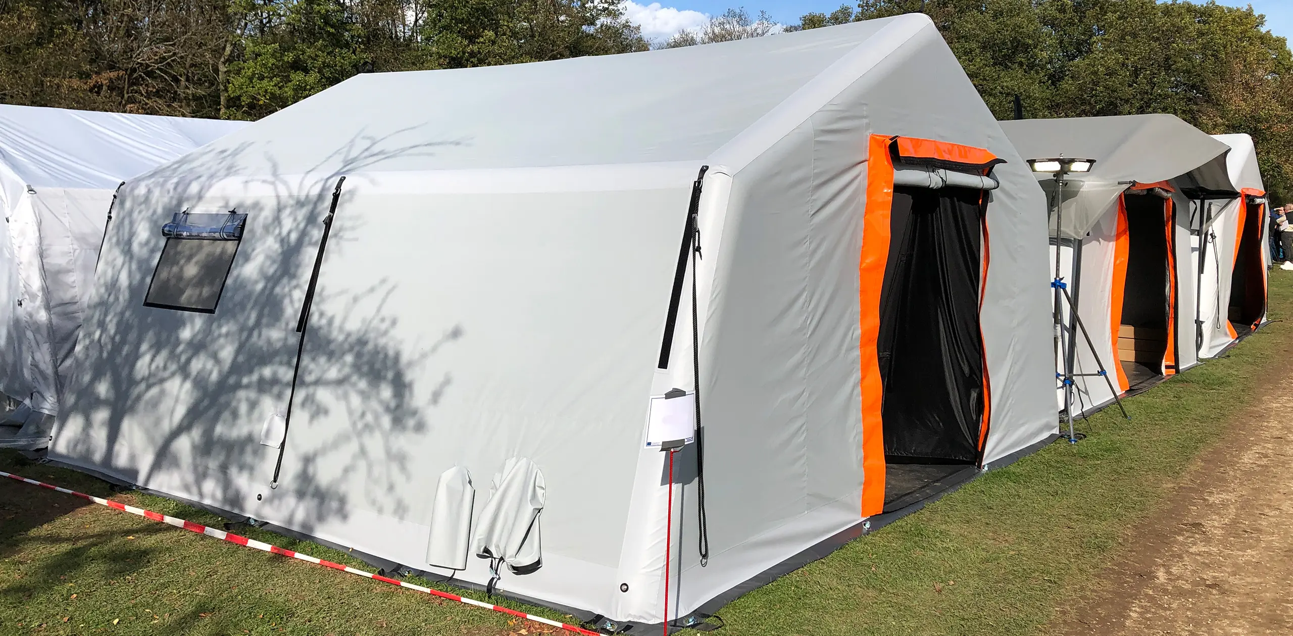 Mobile decontamination tent