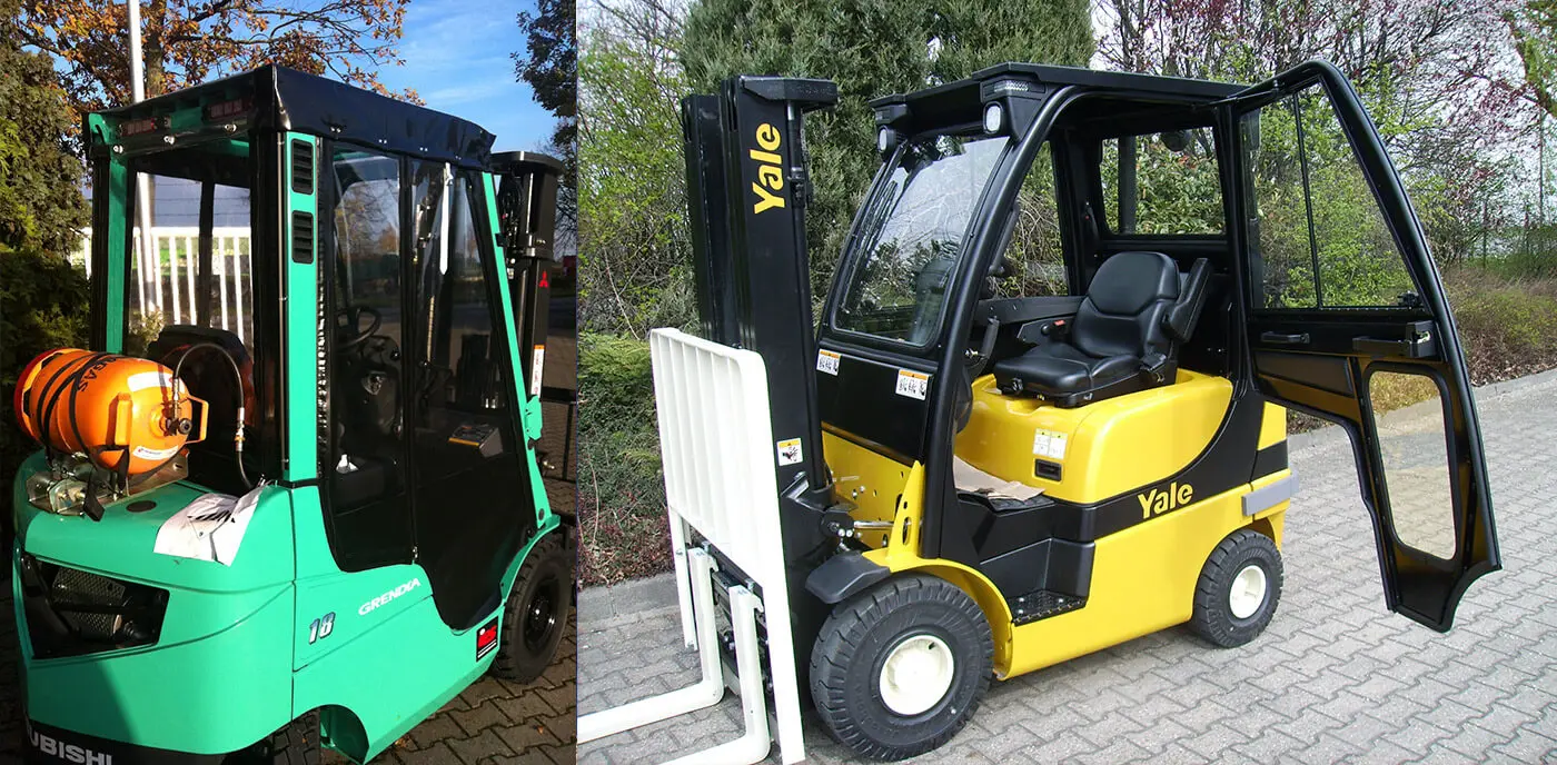 Forklift cabin system